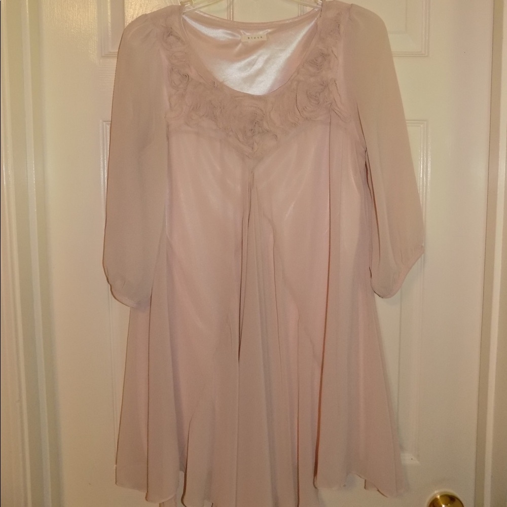 Light Pink Blush Long Sleeve Dress